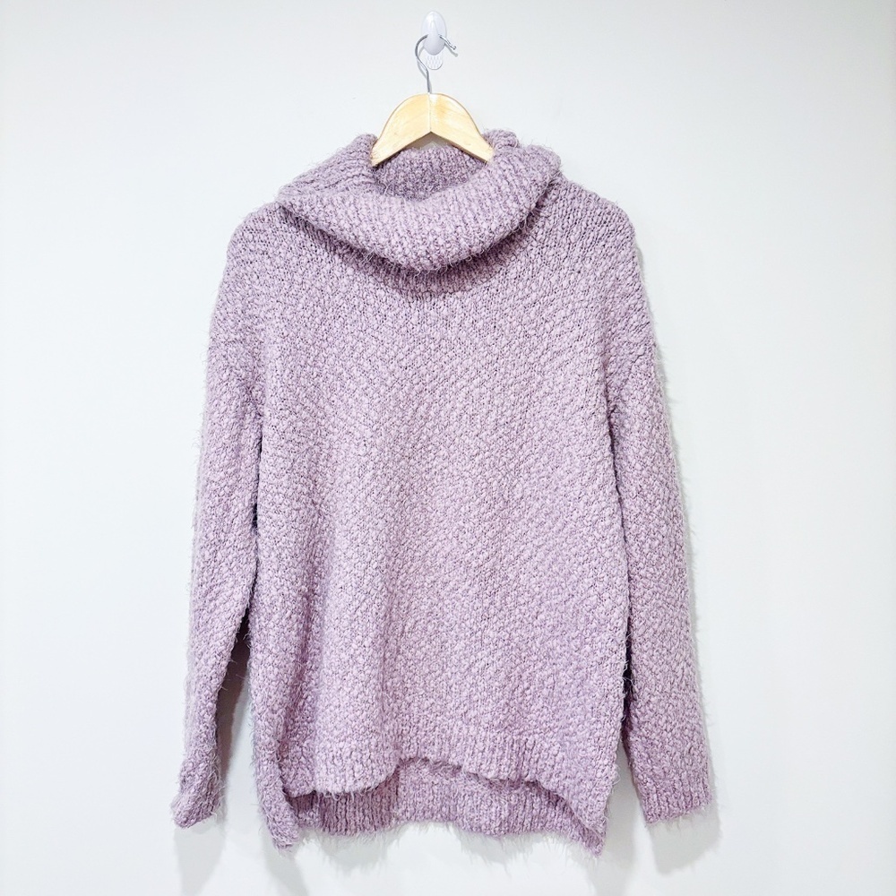 KENNETH COLE REACTION Lilac fluffy knit‎ sweater | Cozy Pastel | NWOT | X-Large